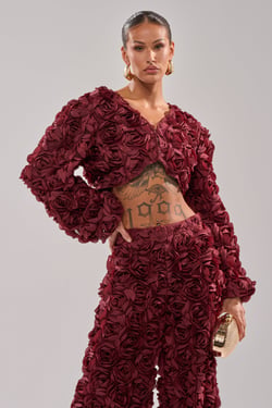AKIRA Rose Petals Floral Shrug | Size XL