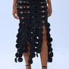 AKIRA Looking For Me Circle Cutout Skirt | Black | Size Large