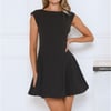 Office Hours Mini Dress Black