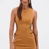 AKIRA The Desert Is Calling Suede Mini Dress | Brown | Size XL