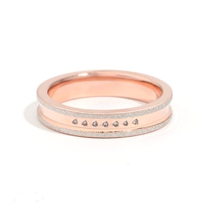 Jeulia "My Promise" Round Cut Sterling Silver Women's Band