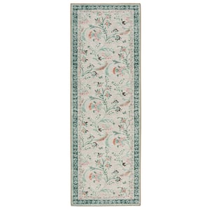 English Floral Eco-Washable Runner - 75x220cm