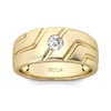 Jeulia Asymmetric Men's Ring