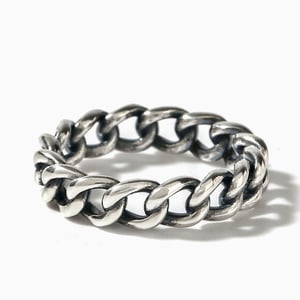 Jeulia "Link Chain" Sterling Silver Band