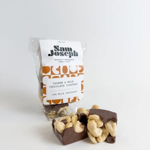Cashew & milk chocolate clusters