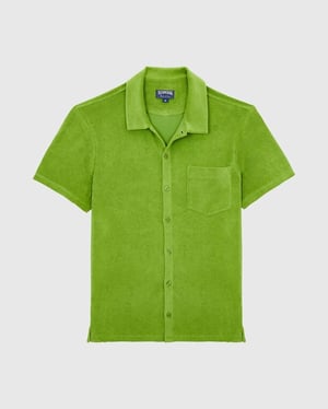 Vilebrequin - Terry Bowling Shirt Solid - Shirt - Charli - Green - Size XXL