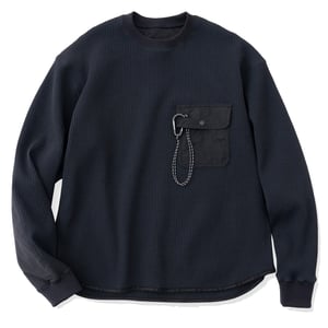 And Wander Pe Waffle L/S Tee Black
