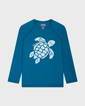 Vilebrequin - Boys Long Sleeves Rashguard Solid - Rashguard - Glassy-y - Blue - Size 10