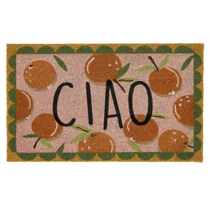 Ciao Orange Coir Doormat - 45x75cm