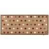 Spot 10 Brown Washable Runner - 65x150cm