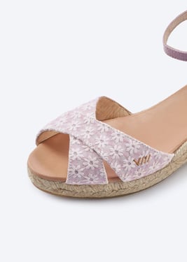 Salina Premium Fabrics Espadrille Sandal Wedges