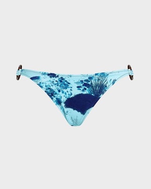 Vilebrequin - Women Mini Brief Bikini Bottom Coral Reef - Swimwear - Fine - Blue - Size XL