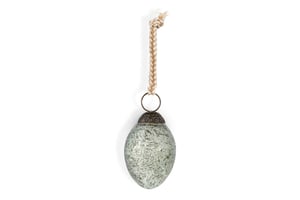 nkuku Andai Hanging Egg Decoration Set Of 4 | Decorative Accessories | Antique Teal