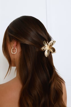 Not From Here Claw Clip Gold