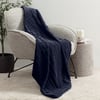 QE Home Mini Bubble Throw in Deep Ocean, Geometric, Blue