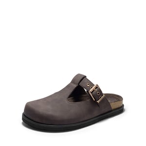 DREAM PAIRS Women   s Buckle Slip on Clogs