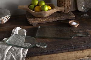 nkuku Komal Serving Platter | Serveware | Large | Clear