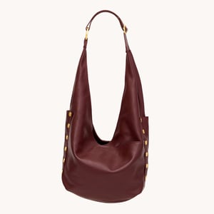 Hammitt Tom Zip Cherrywood Pebble Brushed Gold Lrg
