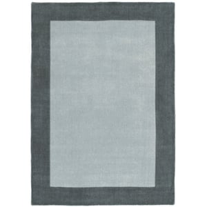 Borders Wool Rug Grey - 160x230cm