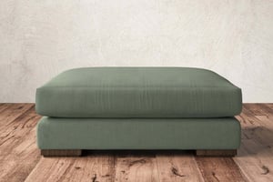 nkuku Guddu Dining Footstool | Make To Order | Grand | Brera Linen Smoke