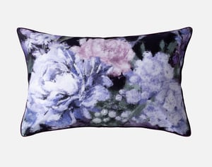 QE Home Christabel Pillow Sham, Floral, Purple, King