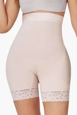 BBL Effect Comfy Hi Waist Shorts - Nude / 2XL