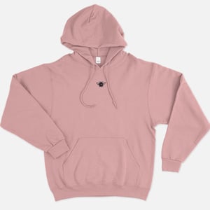 Tiny Embroidered Bumble Bee Hoodie (Unisex)