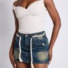 THE DENIM MINI SKIRT
