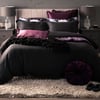 QE Home Raven Duvet Cover, TENCEL™ Lyocell, Black, Super King