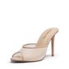 DREAM PAIRS Chic Open Toe Stiletto Mule Heels