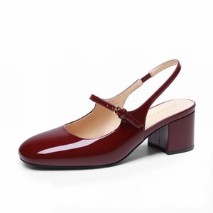 DREAM PAIRS Women   s Square Toe Mary Jane Shoes