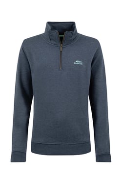 Weird Fish Avery 1/4 Zip Sweatshirt Navy Size 8