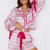 Santa's Helper Pajama Set Pink