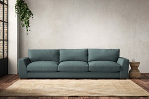 nkuku Guddu Sofa | Make To Order | Super Grand | Recycled Cotton Airforce