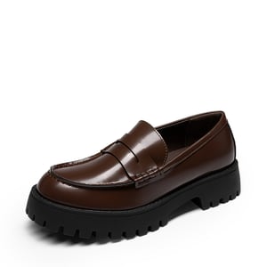 DREAM PAIRS Women s Chunky Platform Classic Loafer