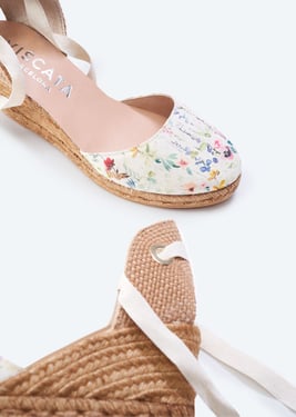 Sagaro Archive Canvas Espadrille Wedges