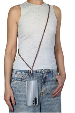 Goddiva Accessories Embellished Phone Strap - Red & Green