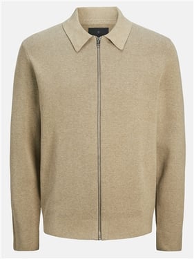 Jack & Jones Milano Cardigan - Greige - 2XL