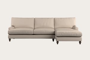 nkuku Marri Right Hand Chaise Sofa | Make To Order | Grand | Recycled Cotton Natural