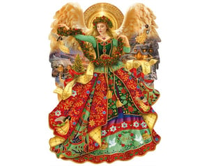 Angelic Christmas - Free Form Puzzle Cut
