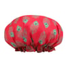Shower Cap Red Peacock - Red