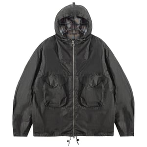 Barbour Utility Sapper Wax Jacket Charcoal