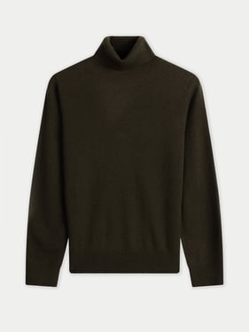 Timeless Cashmere Turtleneck Sweater - XL / avocado / WK1066-0038/0000