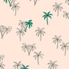 Palms' Wallpaper by Tea Collection - Emerald - Removable / Sample - 8 x 8 in.