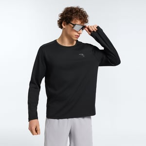 Men's ANTA Run Long Sleeve Top - Black / 2XL
