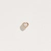 Bezel Heart Stud