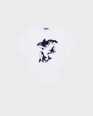 Vilebrequin - Boys Regular Cut T-shirt Orcas - Tee Shirt - Gabin - White - Size 12