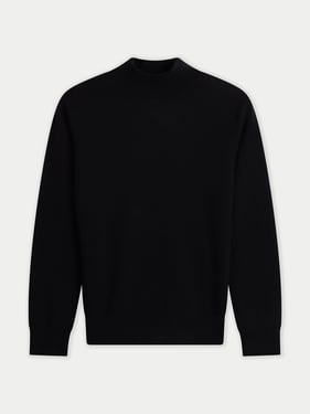 Timeless Cashmere Mock Neck Sweater - XL / Black / WK1067-1481/0000