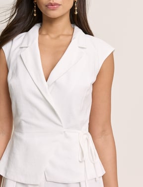 White Tailored Edith Jumpsuit