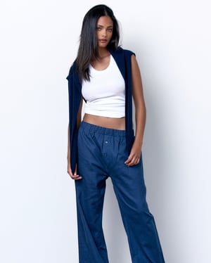 Linen Relaxed Pants - XL